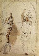 Eugene Delacroix Two Women at the Well Spain oil painting artist